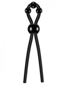 Ultimate Silicone Lasso Cock Ring Black (SKU: TCN-ZE-CR-3183)